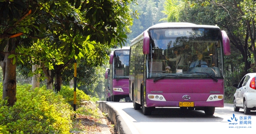 行駛在核心景區(qū)的環(huán)保車.JPG